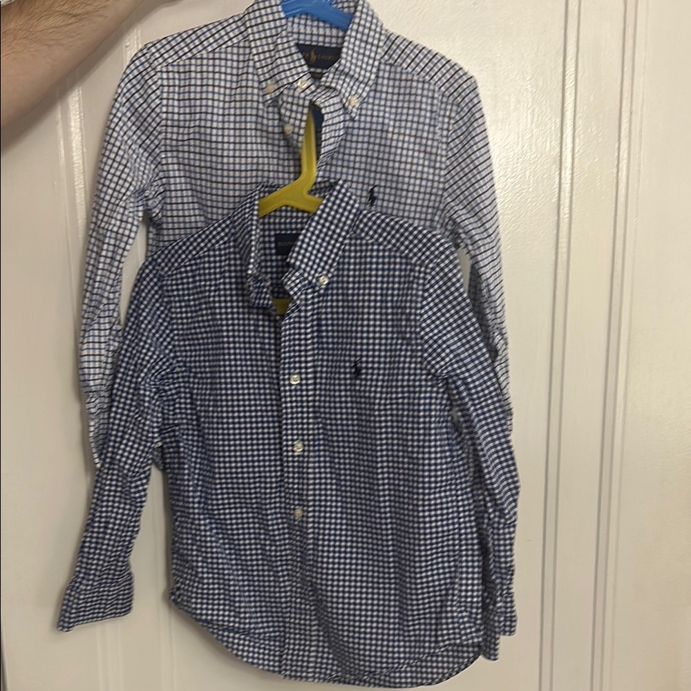 Boys polo Ralph Lauren woven button down shirts size 6